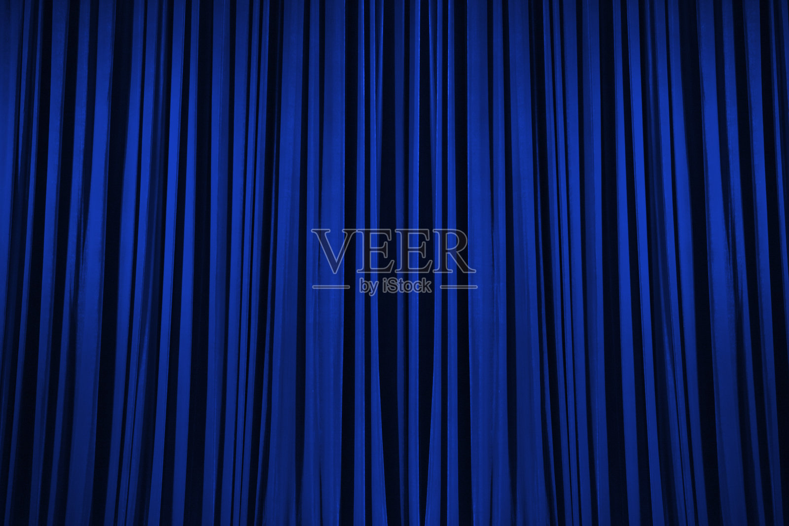 蓝色舞台幕纹理背景照片摄影图片