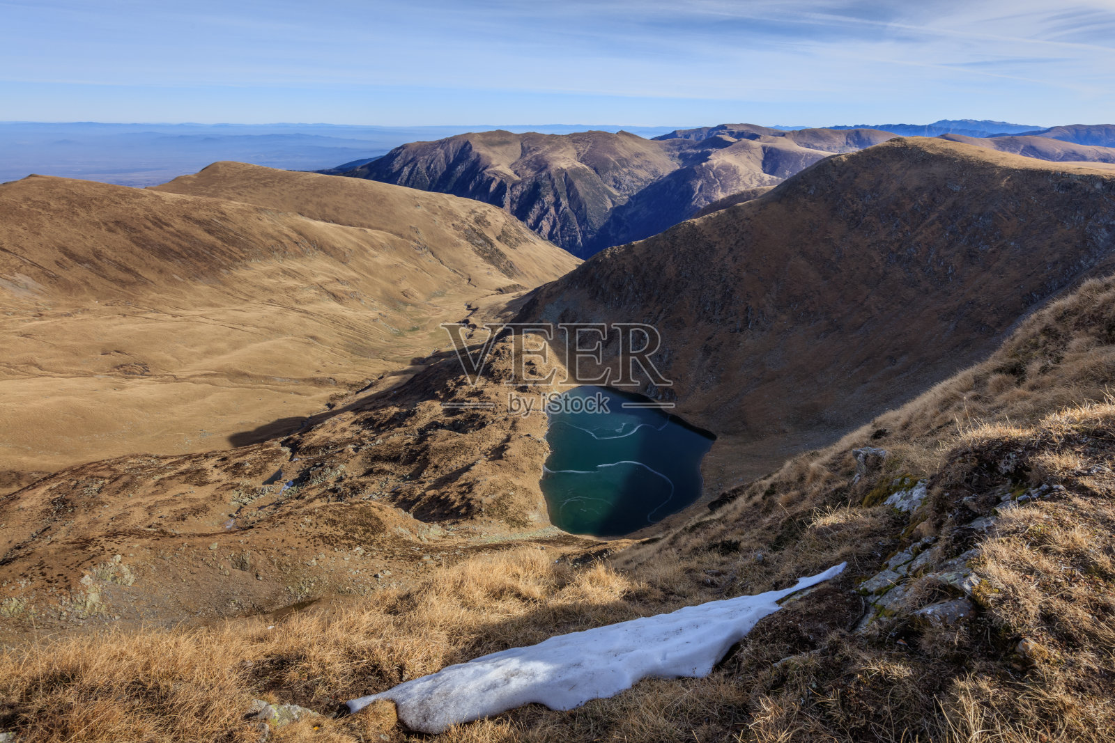 法格拉斯山脉的乌尔利湖照片摄影图片
