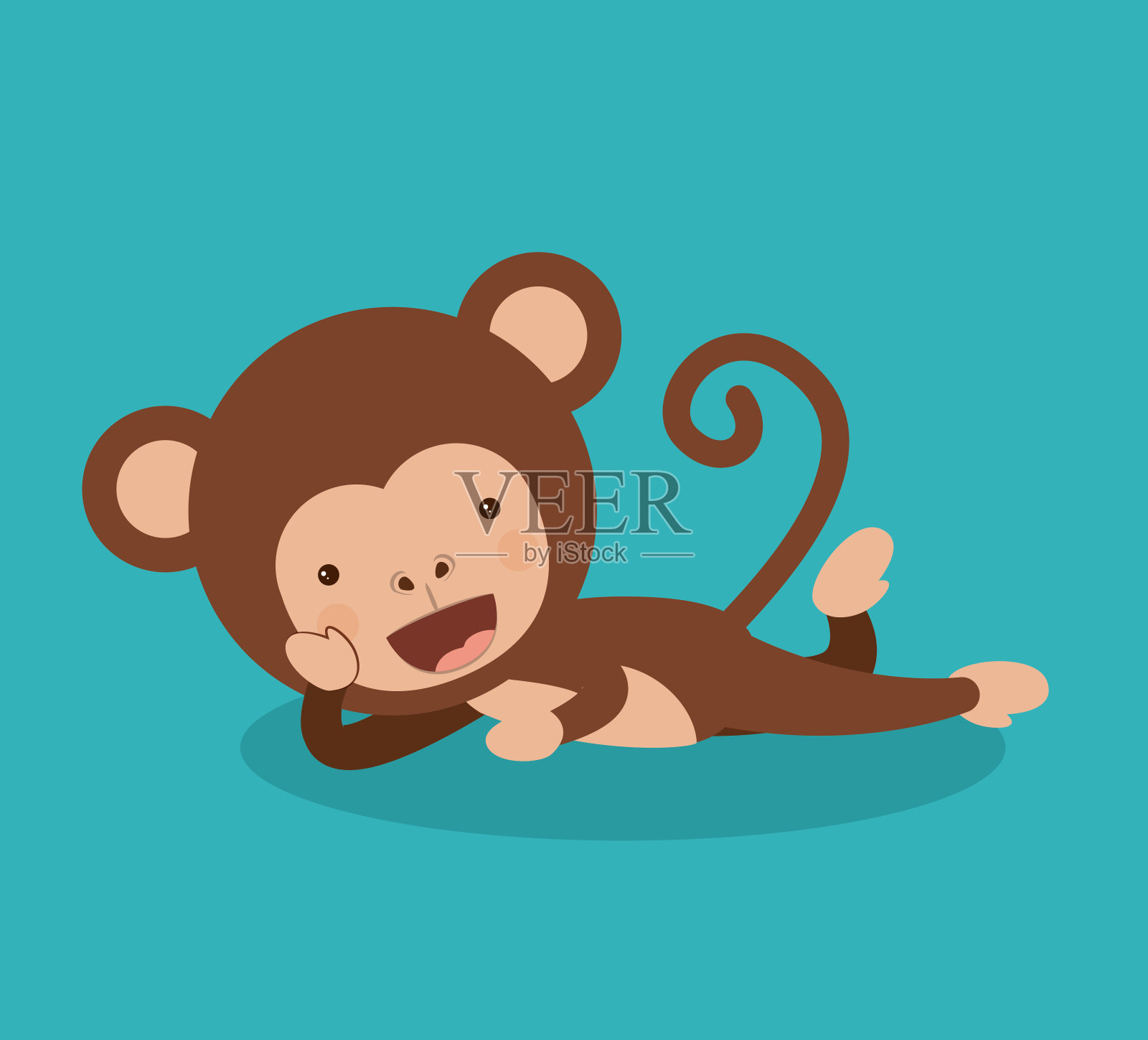 设计有趣的猴子插画图片素材