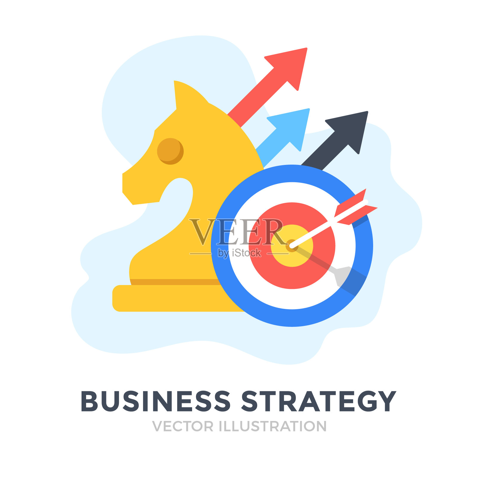 商业策略。平面设计。营销策略，商业解决方案，规划，咨询概念。矢量图插画图片素材