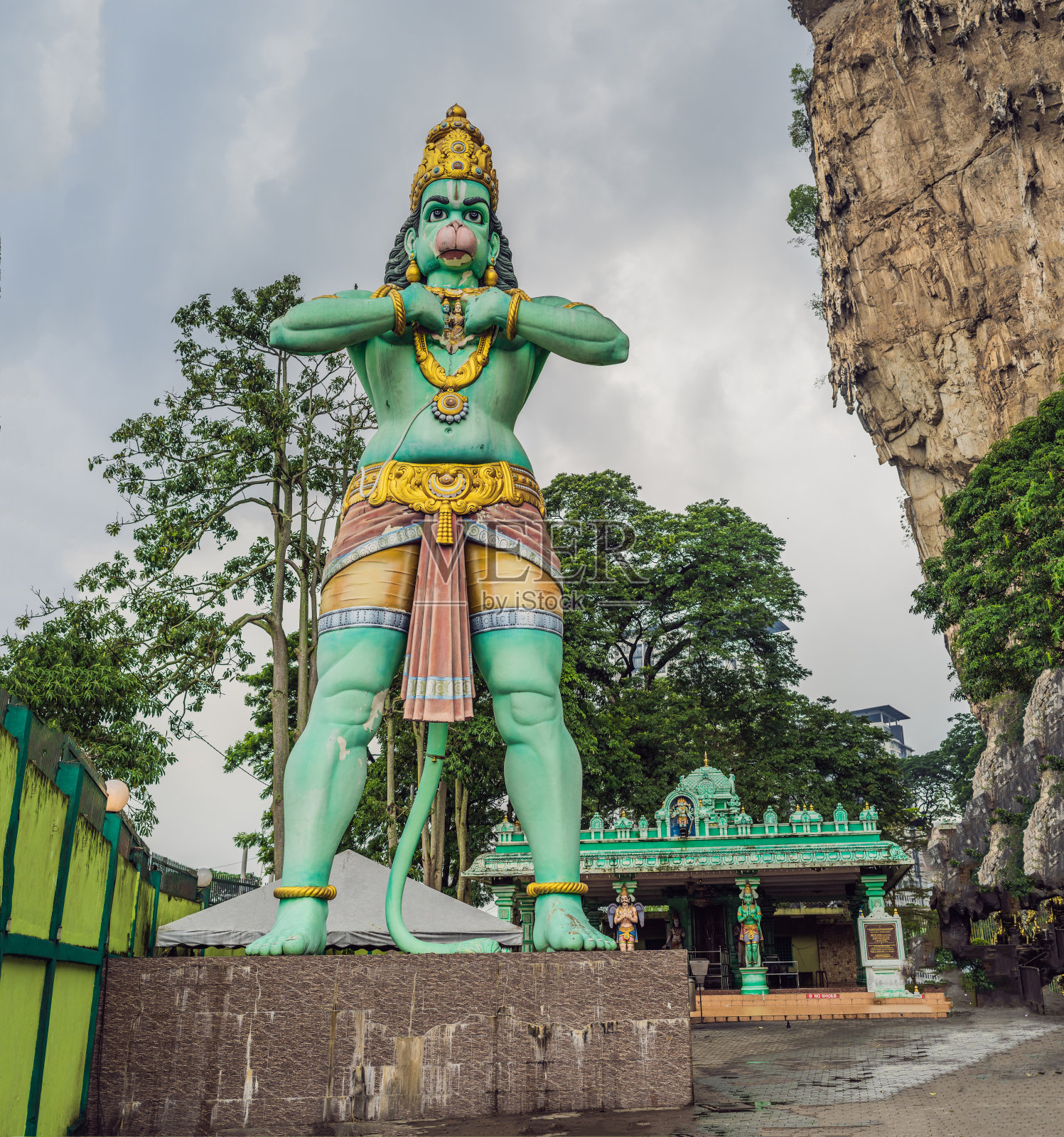 哈奴曼勋爵雕像，在巴图洞穴吉隆坡，马来西亚照片摄影图片