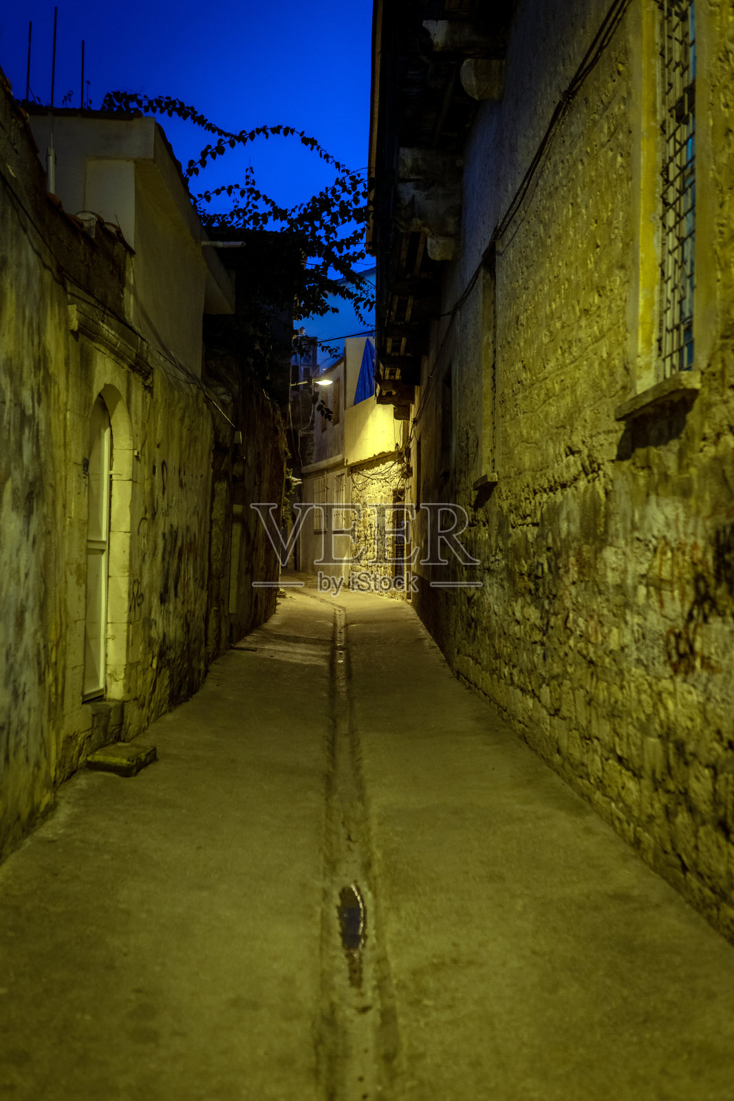 历史名城安提阿的街道夜景照片摄影图片