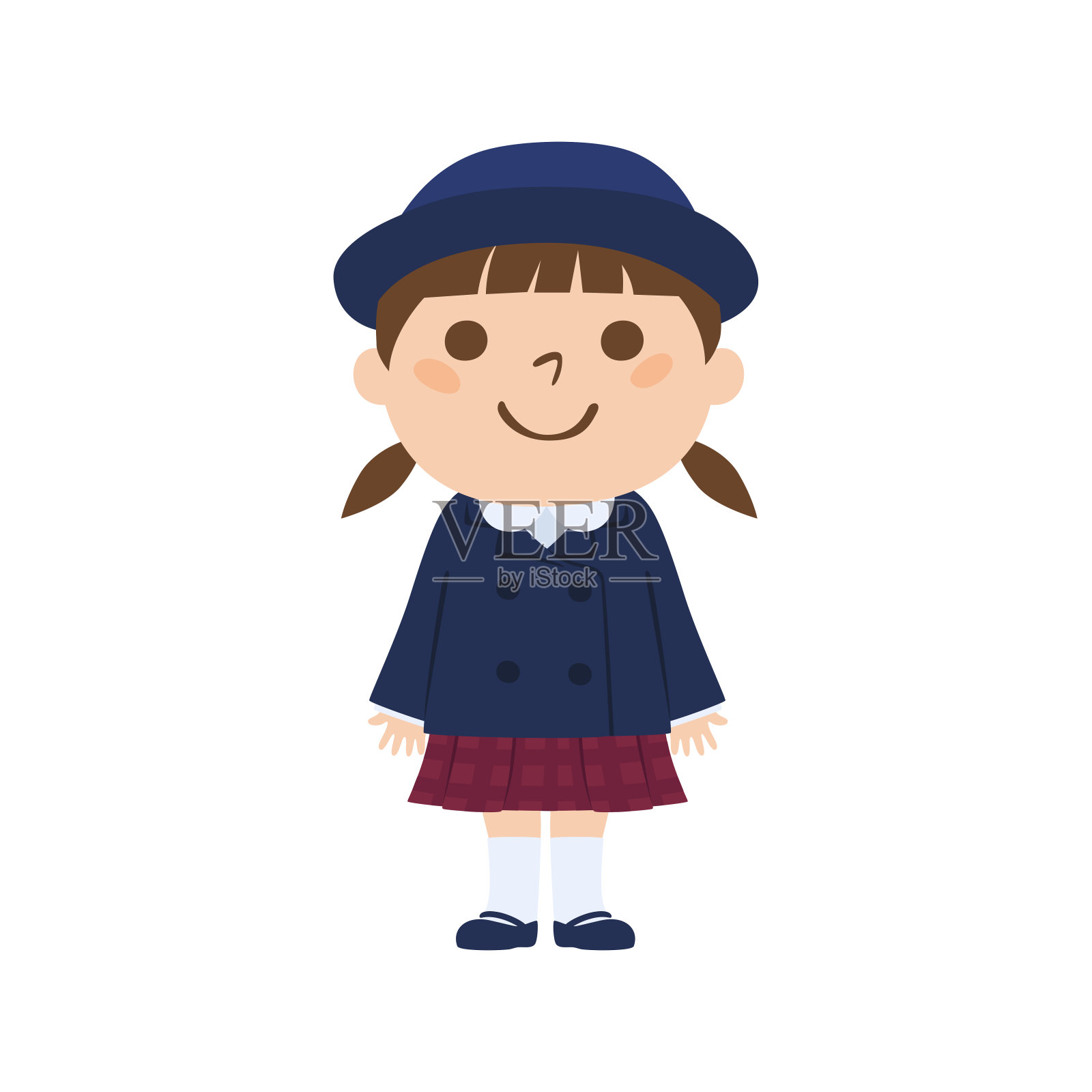 幼儿园卡通毕业帽子制服校服日本校服学龄前学龄前儿童基础教育虚拟