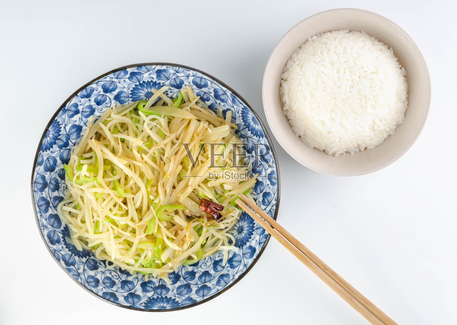中国菜炒土豆丝照片摄影图片