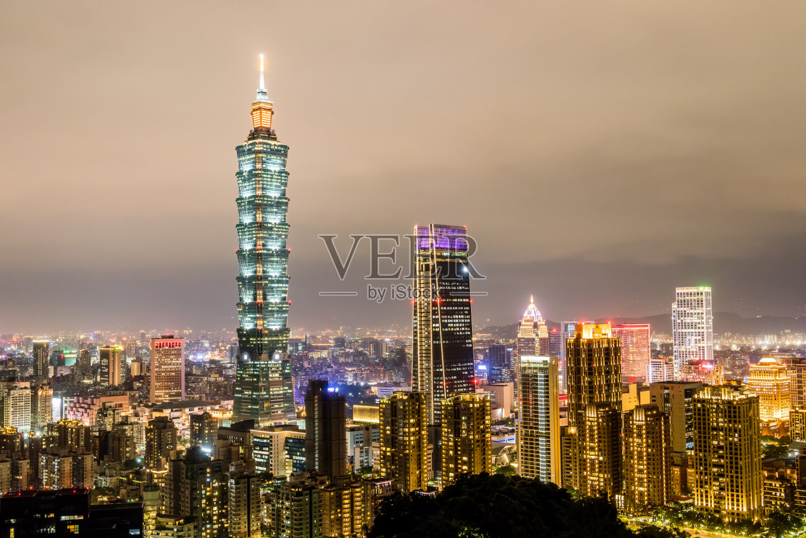 台北夜景照片摄影图片