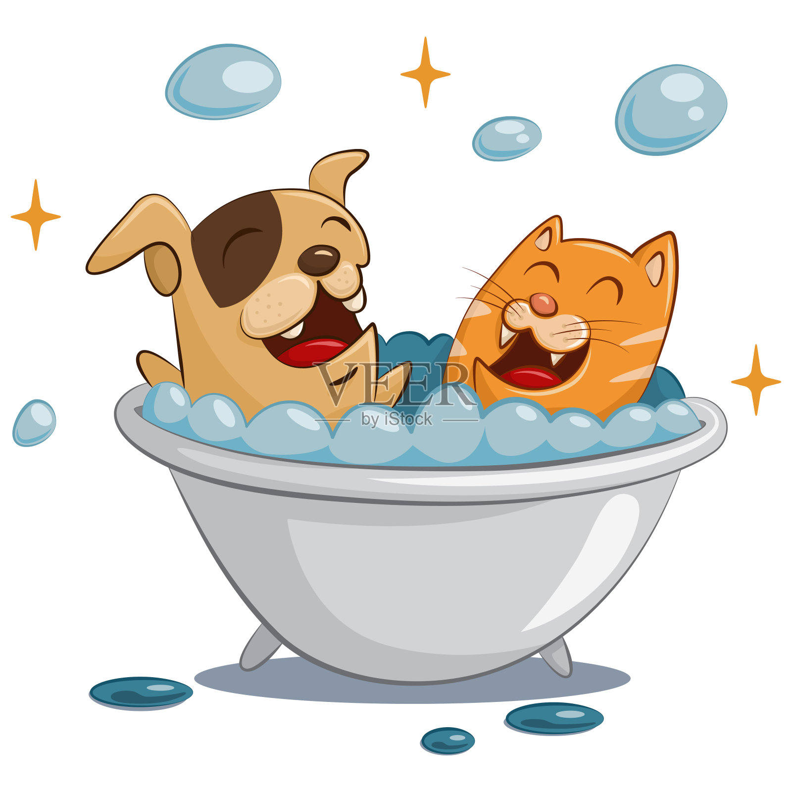 狗子洗澡时的样子，有的很搞笑，最后的金毛太乖巧了 | 宠物天空