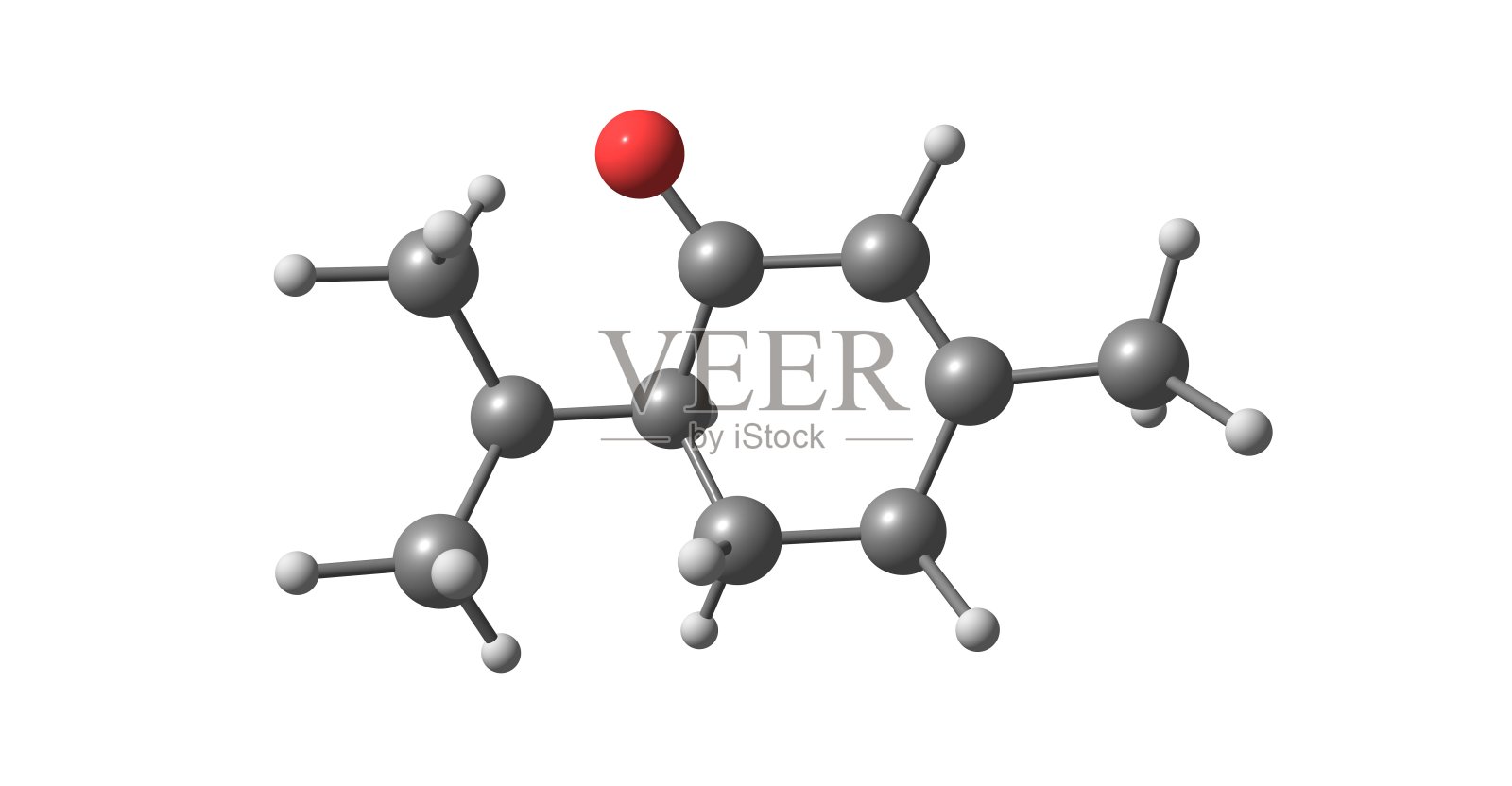 哌哌酮分子结构孤立于白色照片摄影图片