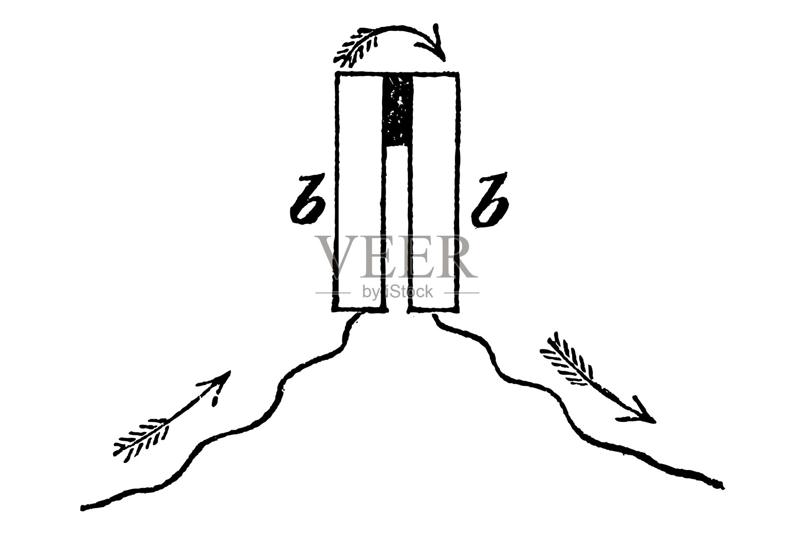 图2所示。硒元素用于光电话。、古典雕刻插画图片素材
