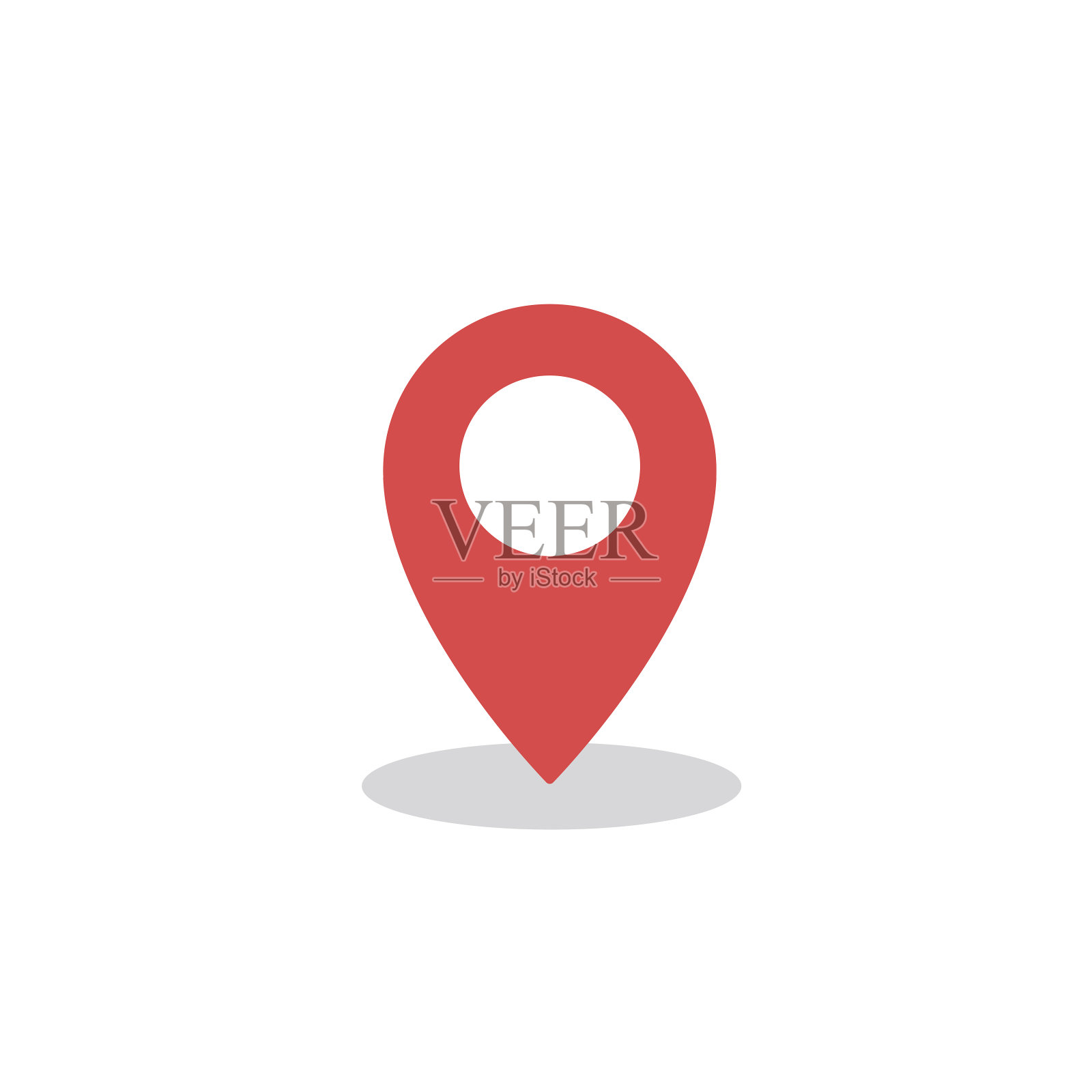 GPS图标，城市地图，位置符号股票插图插画图片素材