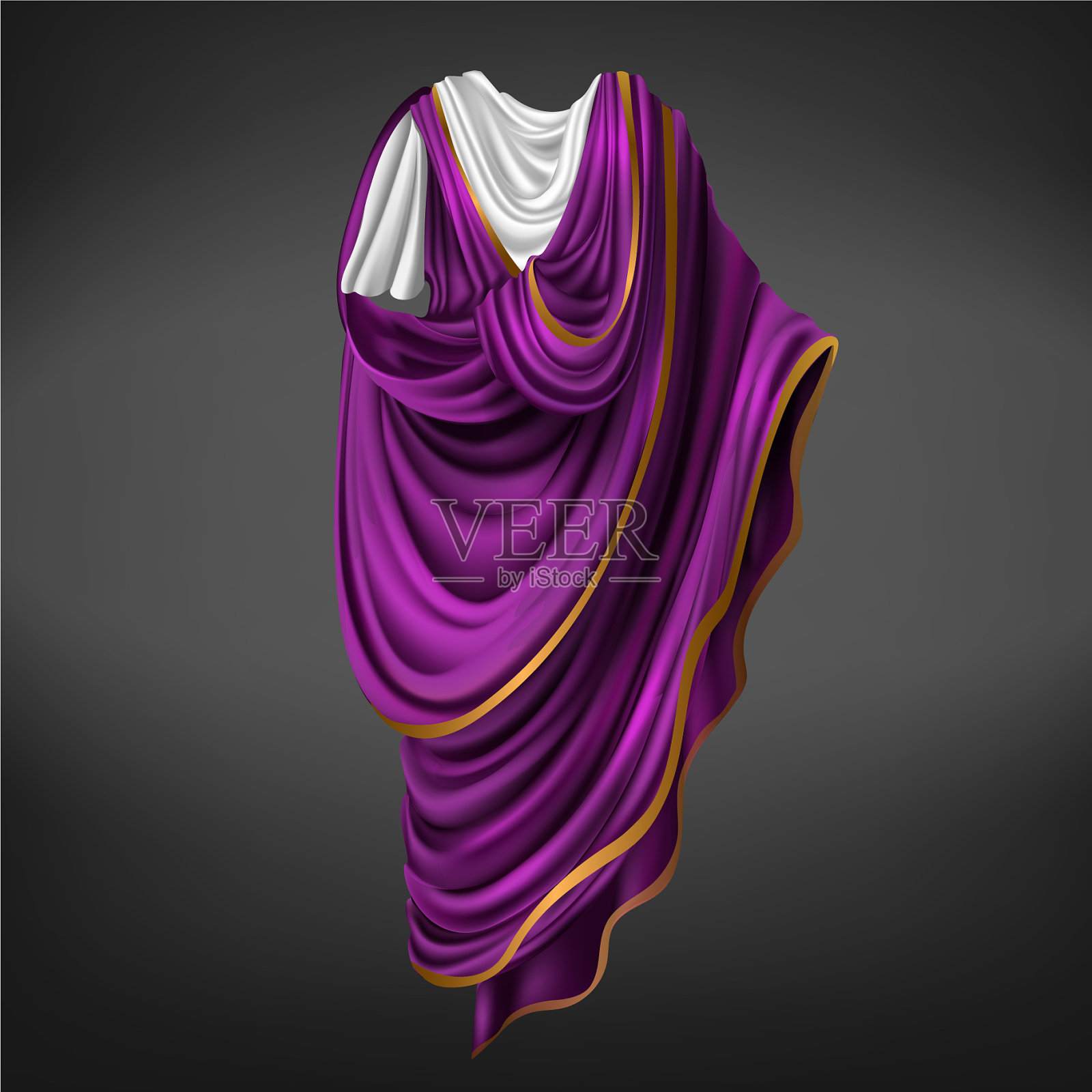 古罗马古罗马古罗马皇帝的长袍插画图片素材