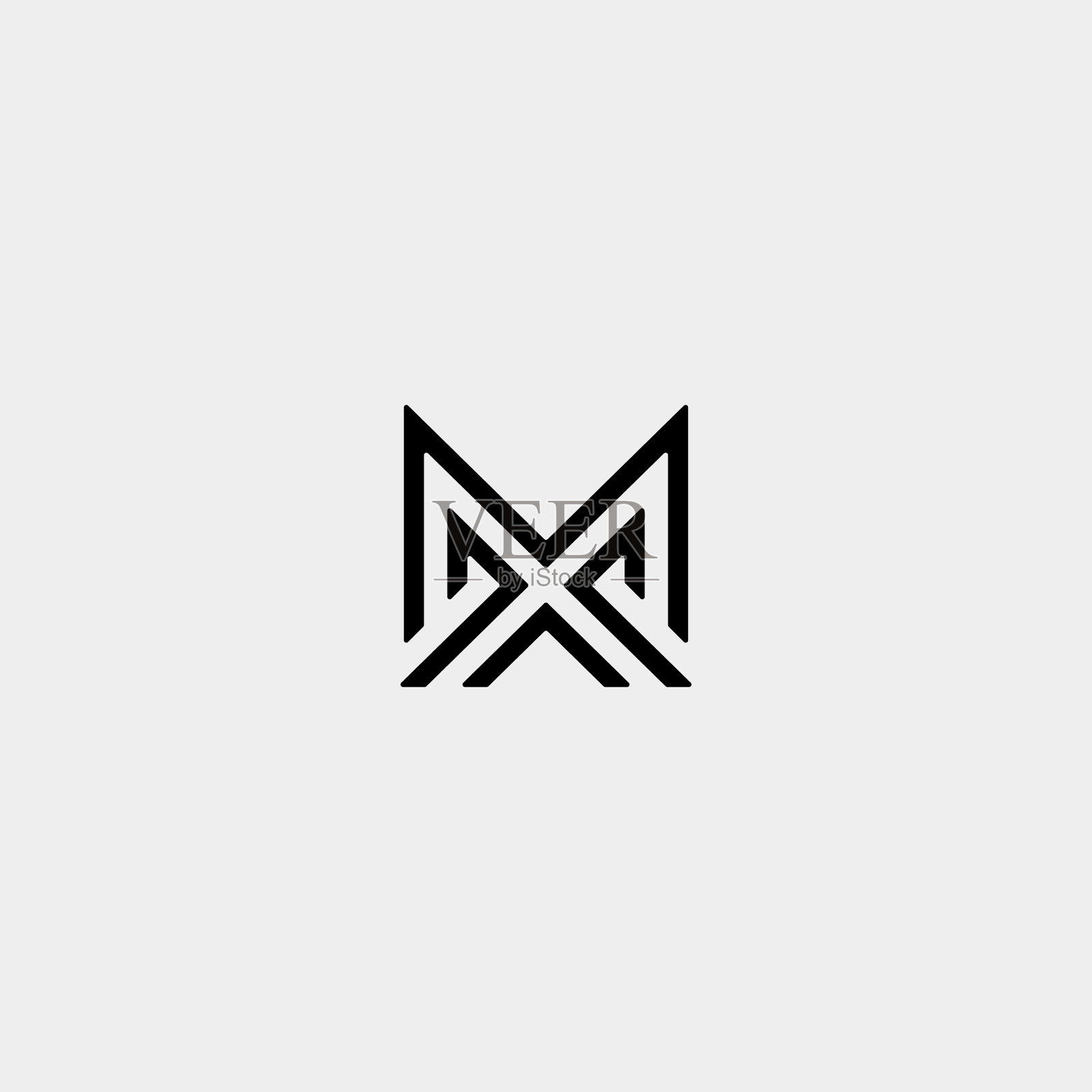 字母m am ma mm组合logo设计最小设计元素图片