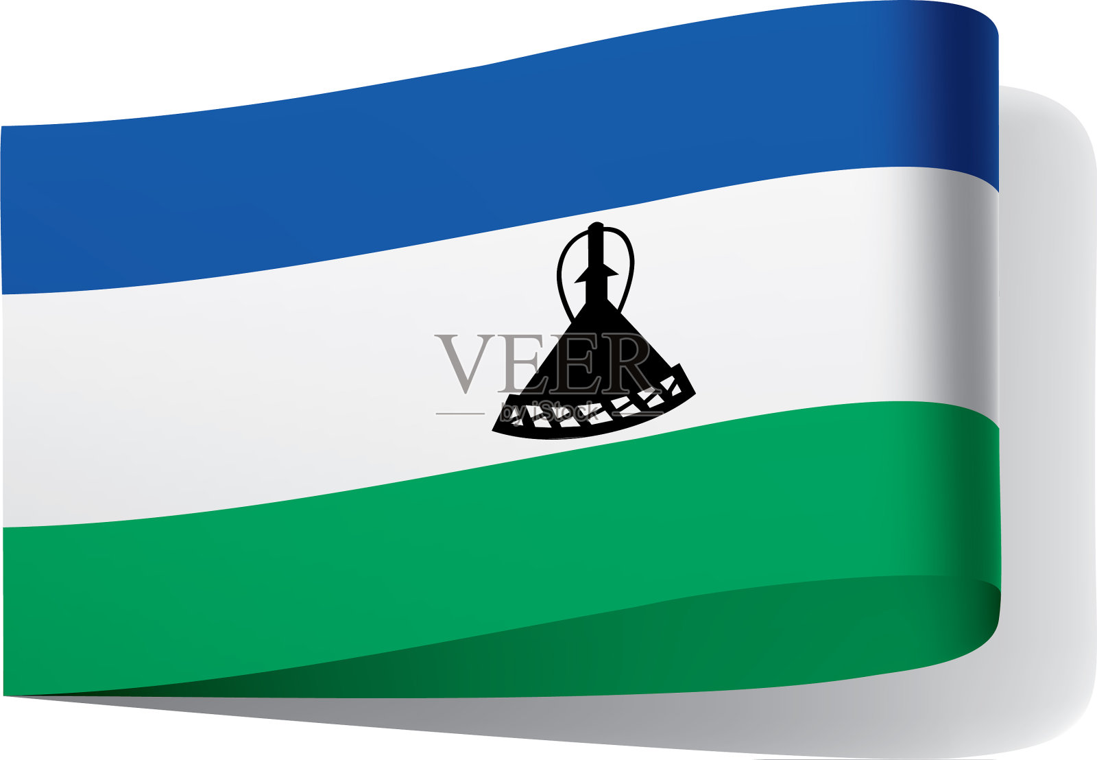莱索托地图和旗帜插画图片素材_ID:387788379-Veer图库