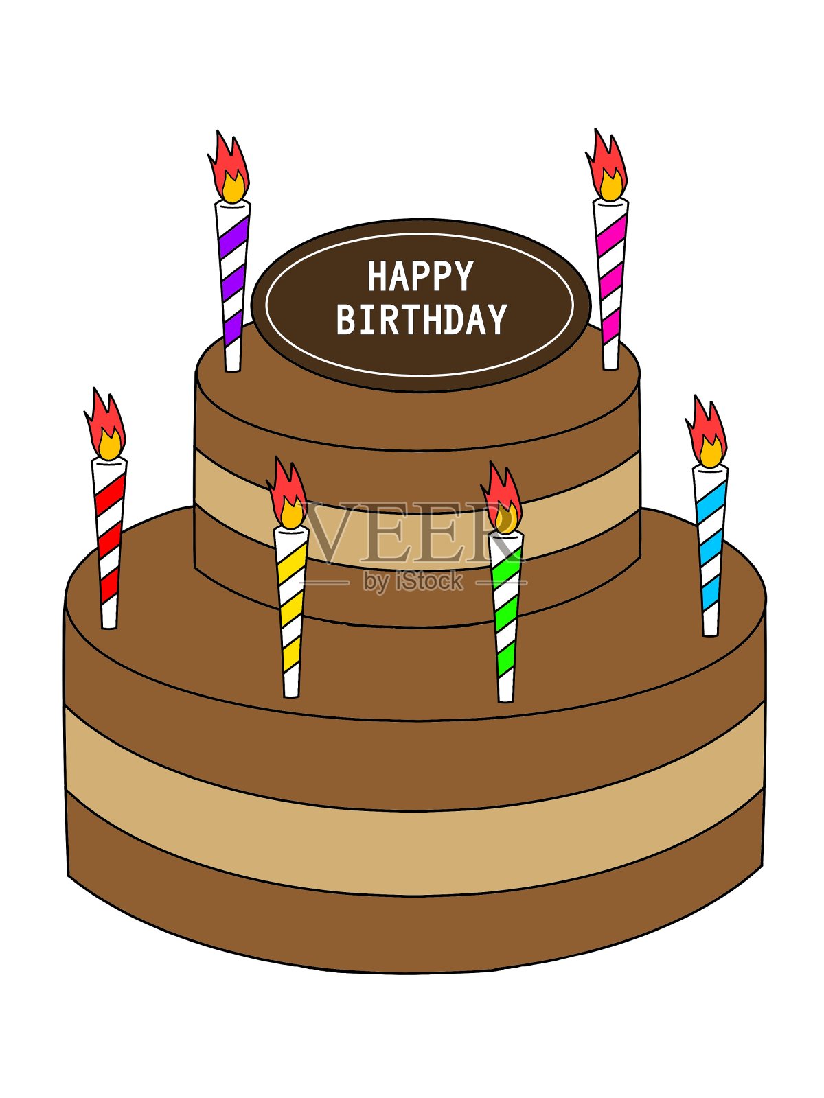 生日蛋糕插画图片素材