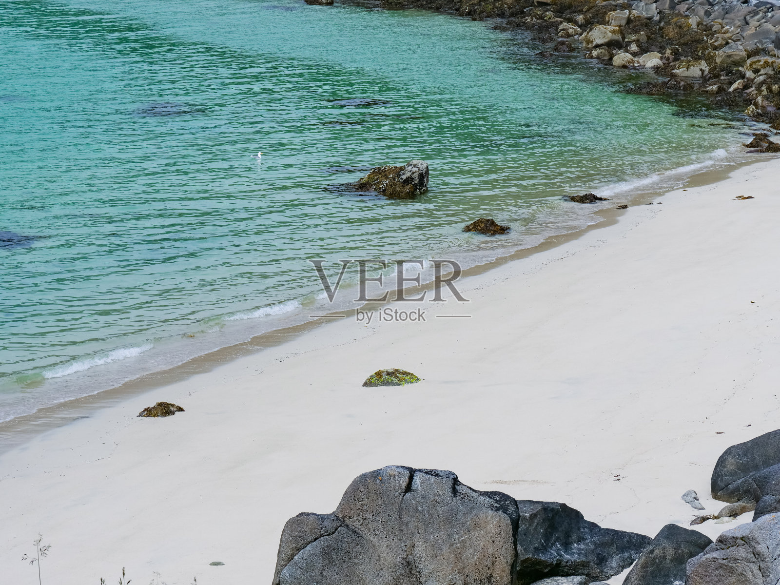 挪威罗浮敦沙滩海景照片摄影图片