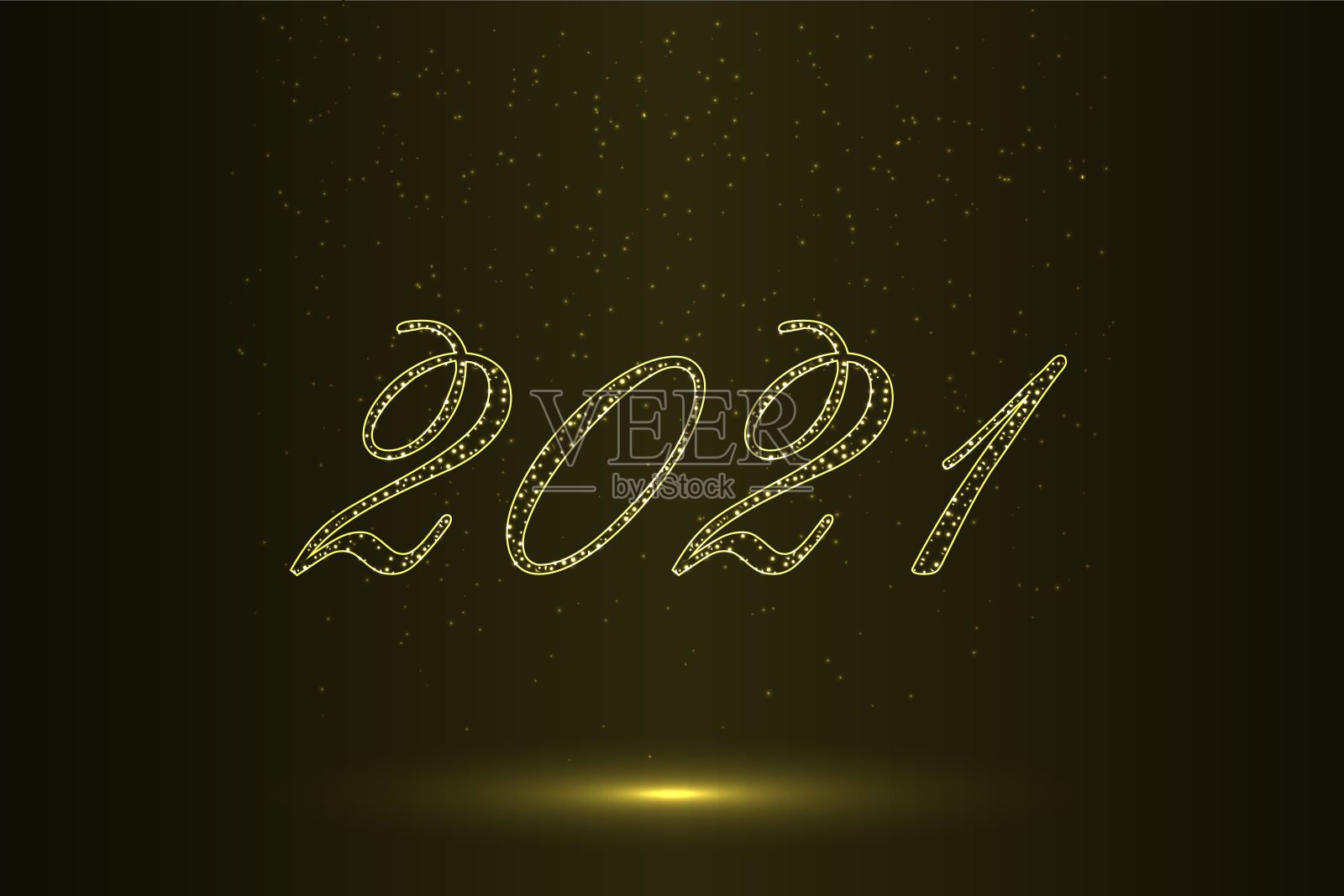 新年快乐2021背景模板为您的设计插画图片素材