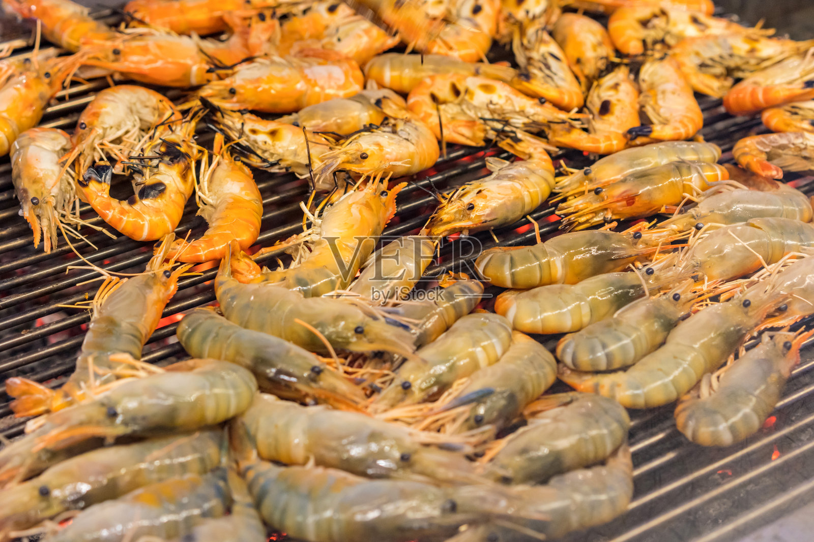 烤虾炉海鲜泰国食物照片摄影图片