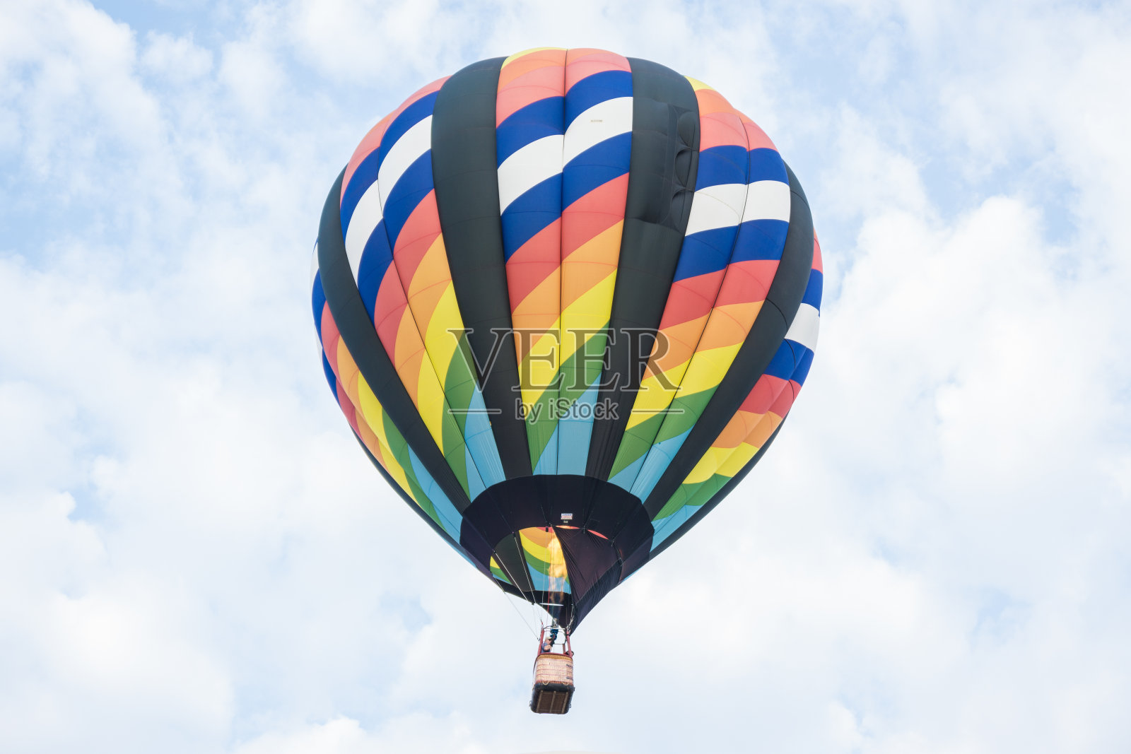 雷丁顿气球节上的彩色热气球照片摄影图片