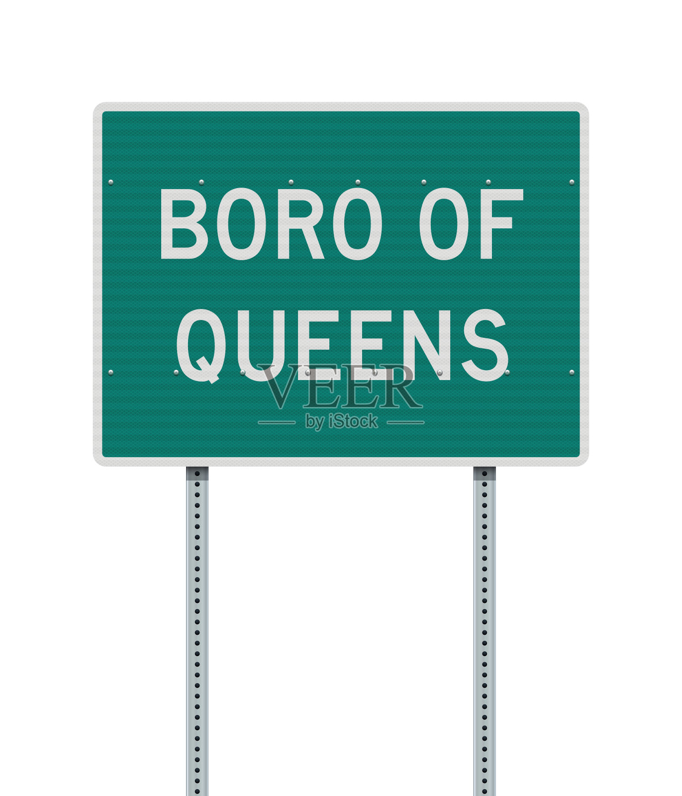皇后区Boro路的标志插画图片素材