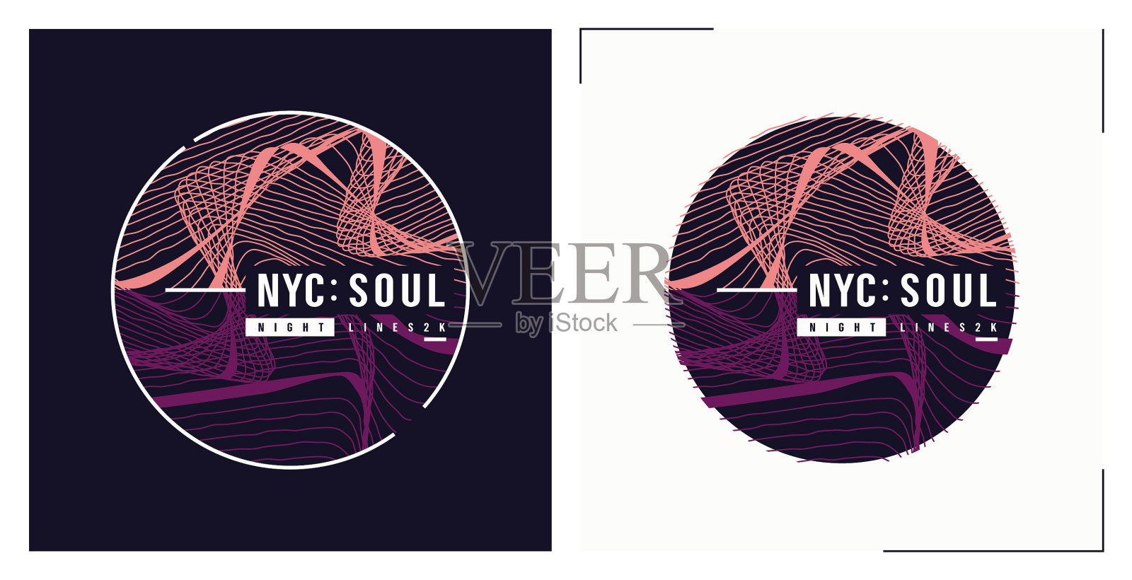 纽约灵魂t恤抽象设计海报设计模板素材