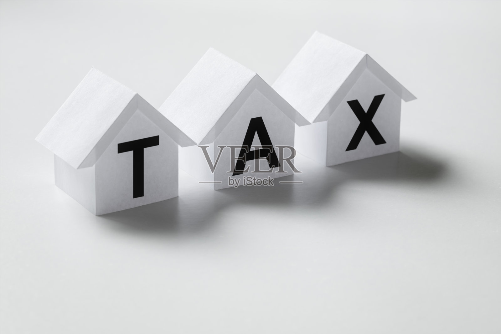物业税、印花税或房地产税照片摄影图片