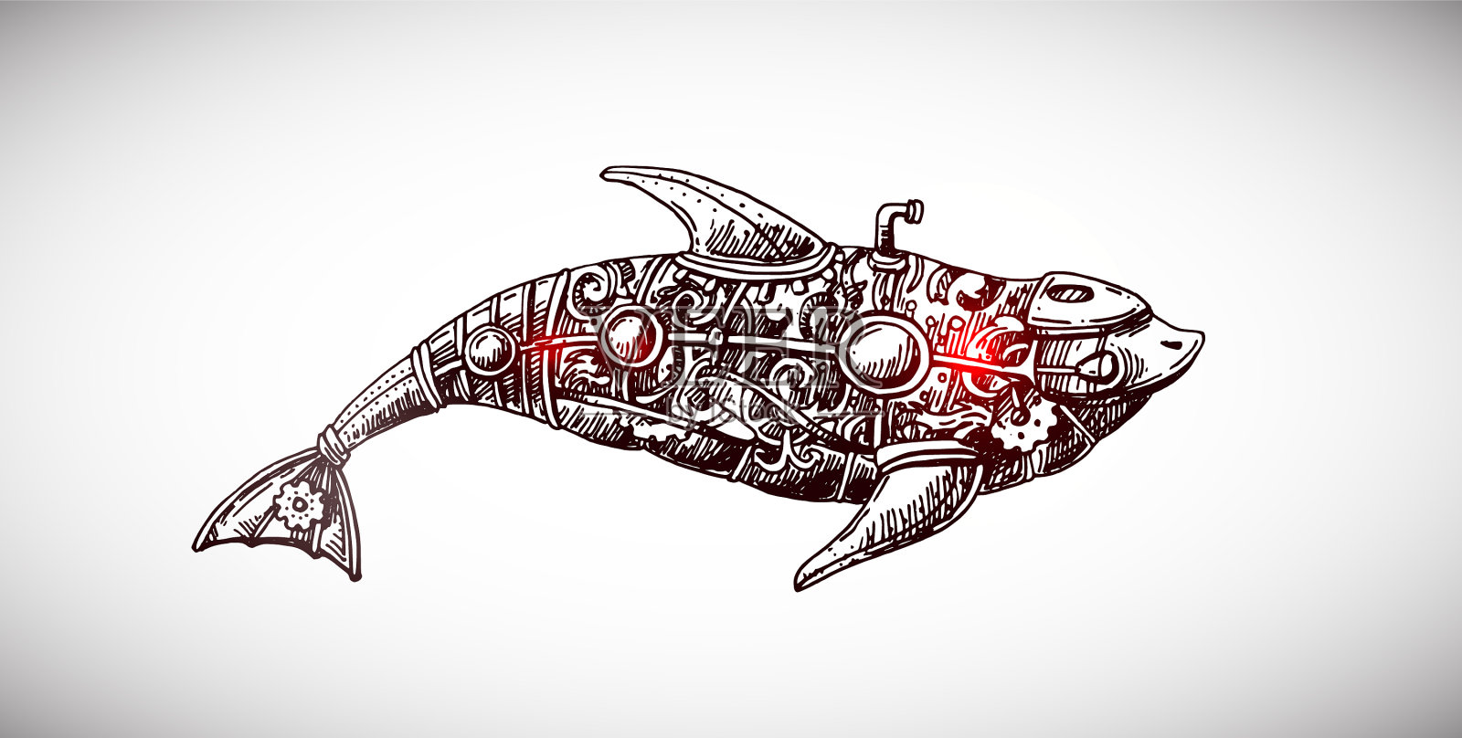 机械鱼的创意设计矢量图片素材-编号04051234-图行天下