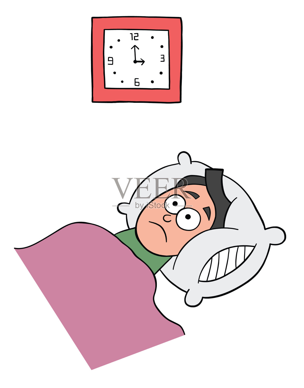 困却睡不着的图片,卡通图片,烦躁(第4页)_大山谷图库