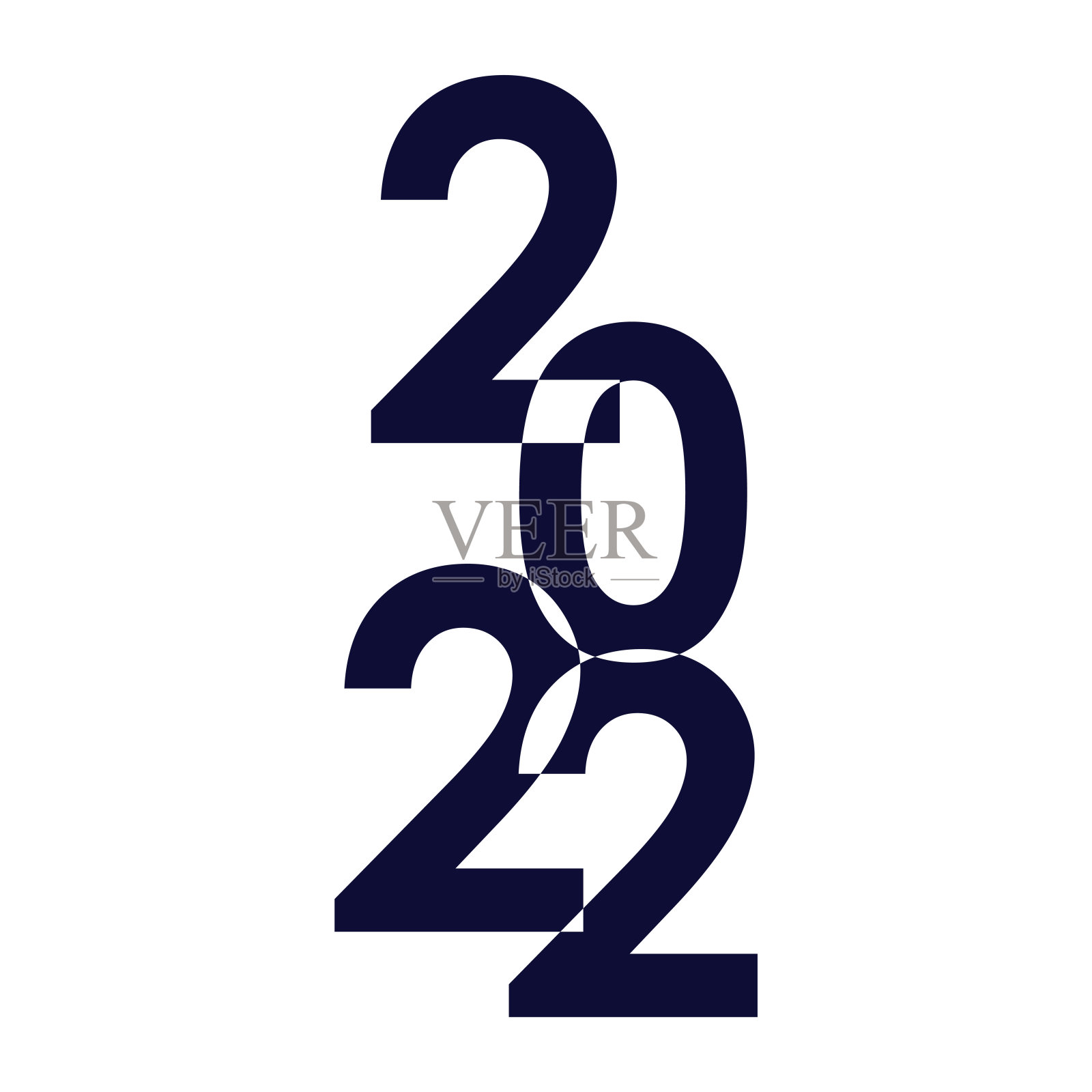2022年日历，邀请函，贺卡，节日传单的现代设计插画图片素材