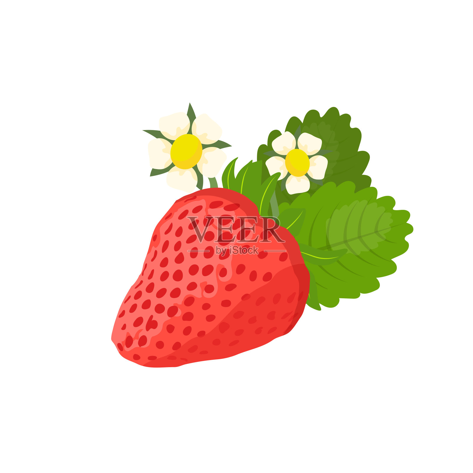 《草莓》中班水粉画 - 堆糖，美图壁纸兴趣社区