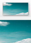 绿色天空云彩背景背景图片