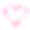粉色玫瑰花瓣矢量设计心形框架素材图片